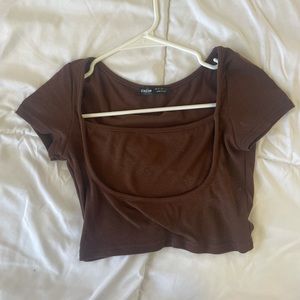 Brown baby tee